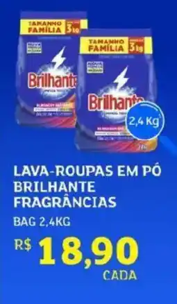 Assaí Atacadista Lava-roupas em pó brilhante fragrâncias oferta