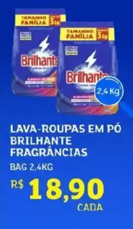 Lava-roupas em pó brilhante fragrâncias