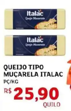 Queijo tipo muçarela italac