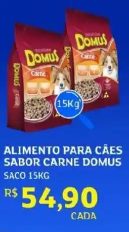 Assaí Atacadista Alimento para cães sabor carne domus saco oferta