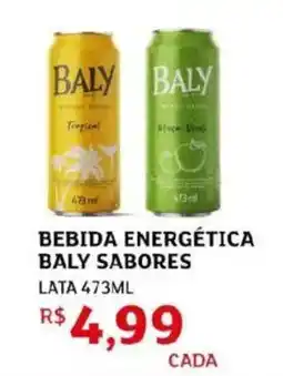 Assaí Atacadista Bebida energética baly sabores lata oferta