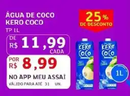 Assaí Atacadista Água de coco kero coco oferta