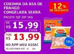 Assaí Atacadista Coxinha da asa de frango congelada seara oferta