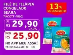 Assaí Atacadista Filé de tilápia congelado seara oferta