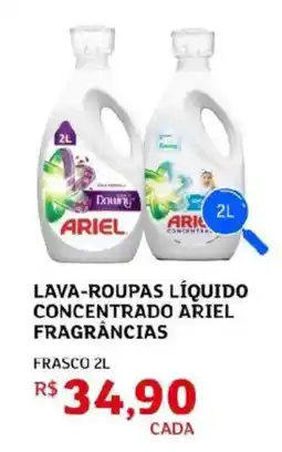 Assaí Atacadista Lava-roupas líquido concentrado ariel fragrâncias oferta