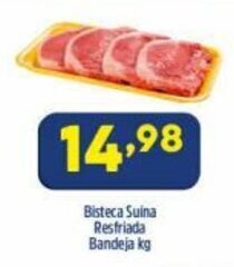 Arena Atacado Bisteca Suina Resfriada Bandeja 1kg oferta