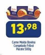 Arena Atacado Carne moida bovina congelada Friboi pacote 500g oferta
