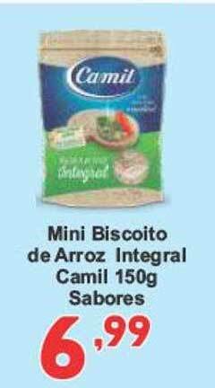 Rede Super Compras Mini Biscoito De Arroz Integral Camil Sabores oferta