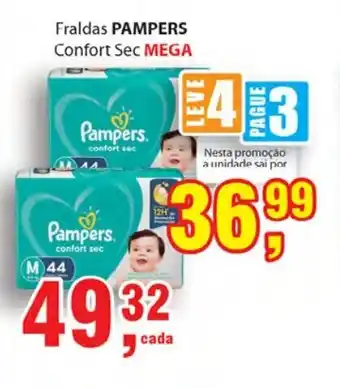 Supermercados Mundial Fraldas Pampers Confort Sec Mega oferta