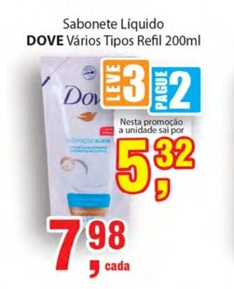 Supermercados Mundial Sabonete Liquido Dove 200ml oferta