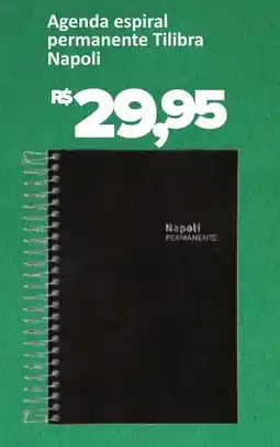 Supermercados Savegnago Agenda espiral permanente Tilibra Napoli oferta