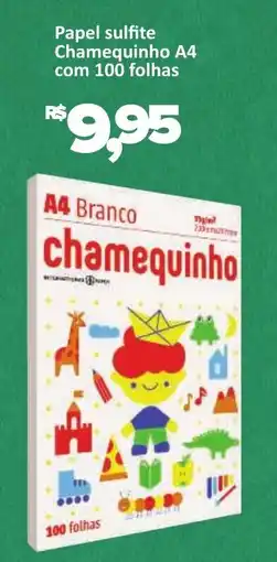 Supermercados Savegnago Papel sulfite Chamequinho A4 com 100 folhas oferta