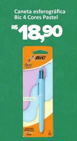 Supermercados Savegnago Caneta esferográfica Bic 4 Cores Pastel oferta