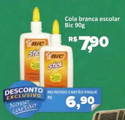 Supermercados Savegnago Cola branca escolar Bic oferta