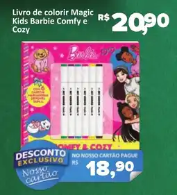 Supermercados Savegnago Livro de colorir Magic Kids Barbie Comfy e Cozy oferta