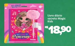 Supermercados Savegnago Livro diário secreto Magic Kids oferta