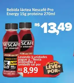 Supermercados Savegnago Bebida láctea Nescafé Pro Energy 15g proteína oferta