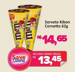 Supermercados Savegnago Sorvete Kibon Cornetto oferta