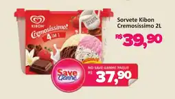 Supermercados Savegnago Sorvete Kibon Cremosíssimo oferta