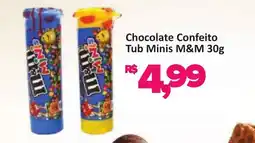 Supermercados Savegnago Chocolate Confeito Tub Minis M&M oferta