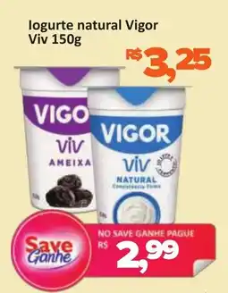 Supermercados Savegnago logurte natural Vigor Viv oferta