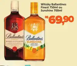 Supermercados Savegnago Whisky Ballantines Finest ou Sunshine oferta
