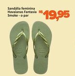 Supermercados Savegnago Sandália feminina Havaianas Fantasia Smoke - o par oferta