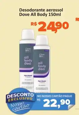 Supermercados Savegnago Desodorante aerossol Dove All Body oferta
