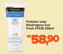 Supermercados Savegnago Protetor solar Neutrogena Sun Fresh FPS30 oferta