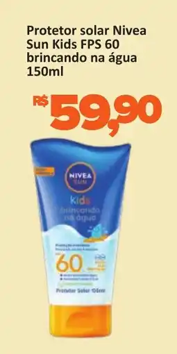 Supermercados Savegnago Protetor solar Nivea Sun Kids FPS 60 brincando na água oferta