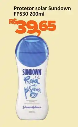 Supermercados Savegnago Protetor solar Sundown FPS30 oferta