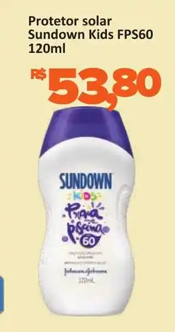 Supermercados Savegnago Protetor solar Sundown Kids FPS60 oferta