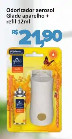 Supermercados Savegnago Odorizador aerosol Glade aparelho + refil oferta
