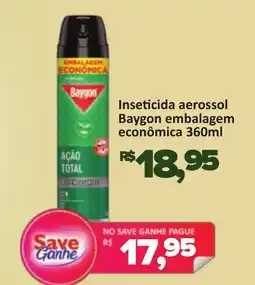 Supermercados Savegnago Inseticida aerossol Baygon embalagem econômica oferta