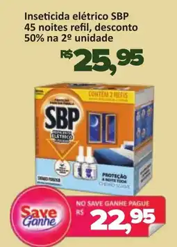 Supermercados Savegnago Inseticida elétrico SBP 45 noites refil oferta