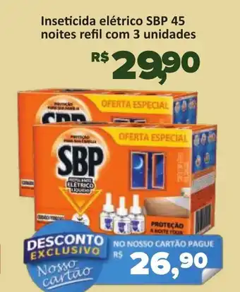 Supermercados Savegnago Inseticida elétrico SBP 45 noites refil oferta