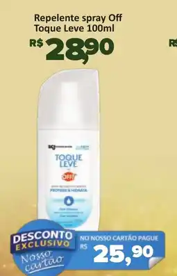 Supermercados Savegnago Repelente spray Off Toque Leve oferta