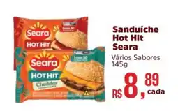 Supermercados Mateus Sanduíche Hot Hit Seara oferta