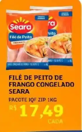 Filé de peito de frango congelado seara