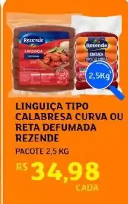 Assaí Atacadista Linguiça tipo calabresa curva ou reta defumada rezende oferta