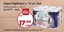 Dia Papel Higiênico c/12 un. DIA oferta