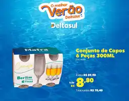 Deltasul Conjunto de Copos 6 Peças oferta