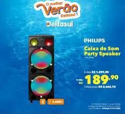 Deltasul PHILIPS Caixa de Som Party Speaker oferta