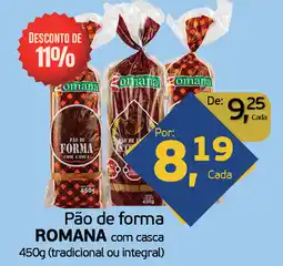 Cometa Supermercados Pão de forma ROMANA com casca oferta