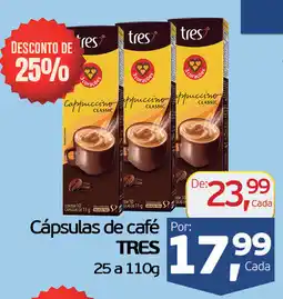 Cometa Supermercados Cápsulas de café TRES oferta