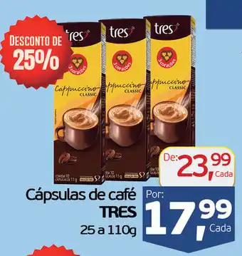 Cometa Supermercados Cápsulas de café TRES oferta