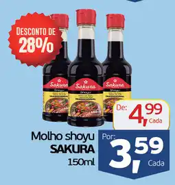 Cometa Supermercados Molho shoyu SAKURA oferta