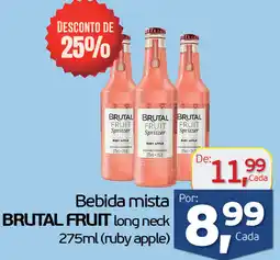 Cometa Supermercados Bebida mista BRUTAL FRUIT long neck oferta