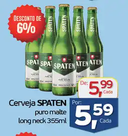 Cometa Supermercados Cerveja SPATEN puro malte long neck oferta