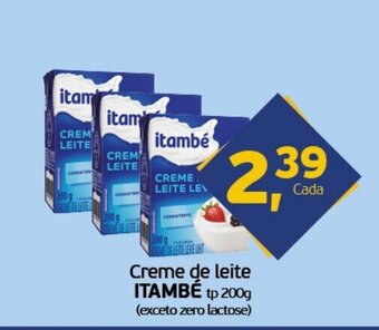 Cometa Supermercados Creme de Leite Itambe 200g oferta